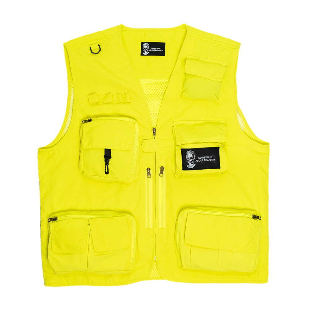 Sleeveless Neon Utility Vest